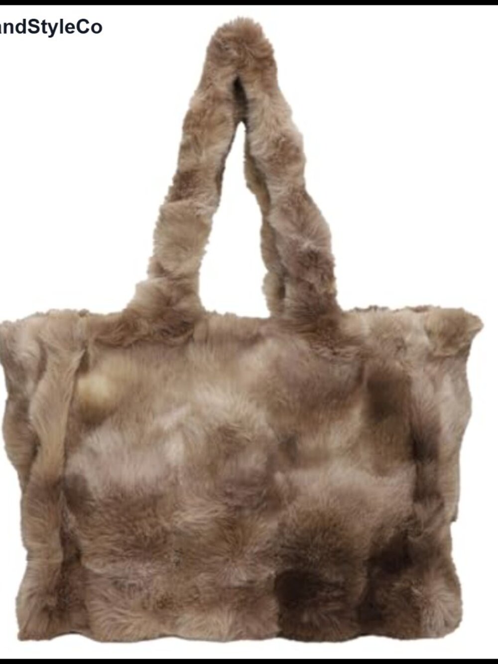 Large Fluffy Tote Bag Soft Plush Faux Fur Shoulder Handbag for Women